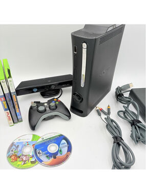 Microsoft Xbox 360 S 120GB Console Bundle Kinect Minecraft Sonic 5 Games TESTED